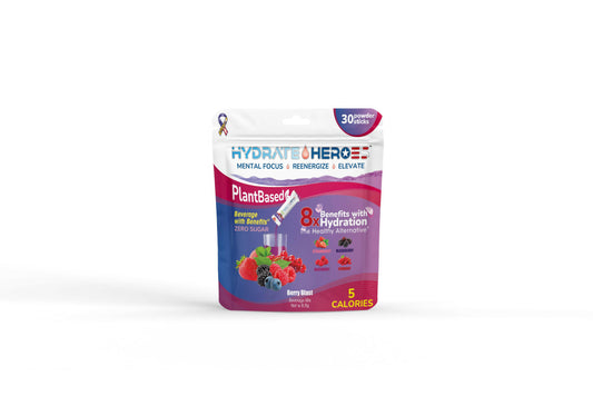 Berry Blast 30 Mushroom Infused Clean Hydration Powder Sticks | Energy & Focus