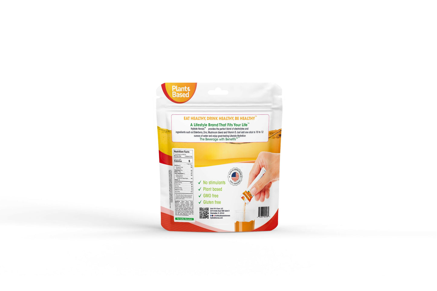 MANGO PASSION FRUIT STICK PACKS -20 Individual Hydration Powder Sticks