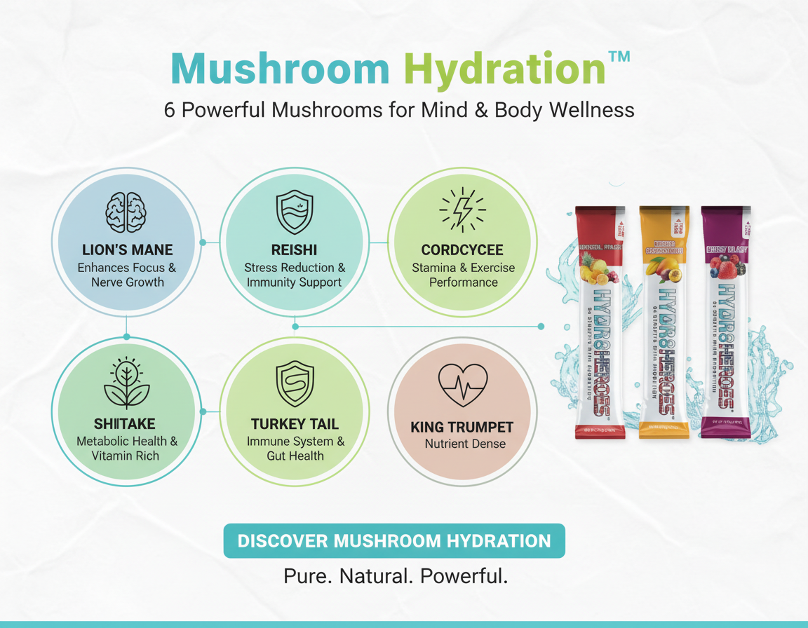 Clean Premium Mushroom Infographic