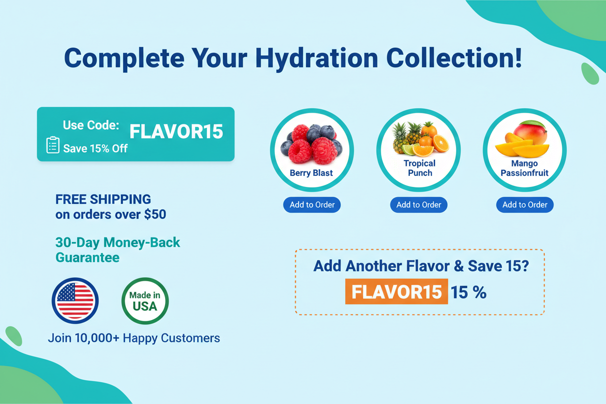 Hydrate Heroes Checkout FLAVOR15