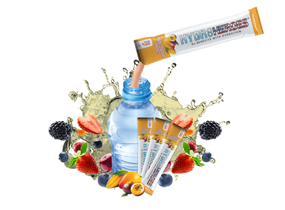 Mango Passion Fruit STICK PACKS - 30 Individual Hydration Powder Sticks $49.99 Value with Shaker