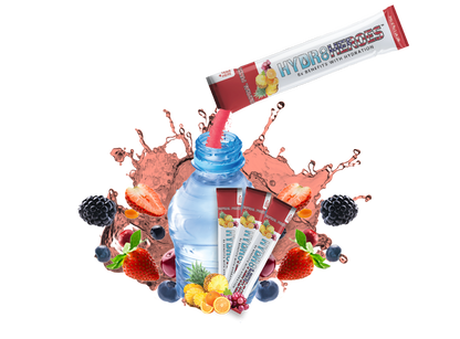 TROPICAL PUNCH STICK PACKS - 30 Individual Hydration Powder Sticks $49.99 Value with Shaker