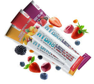 Summer Sizzle mushroom infused hydration powder with no sugar, electrolytes, healthy hydration beverage by Hydrate Heroes